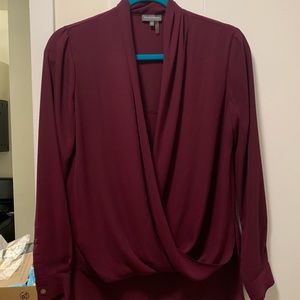 Front wrap blouse